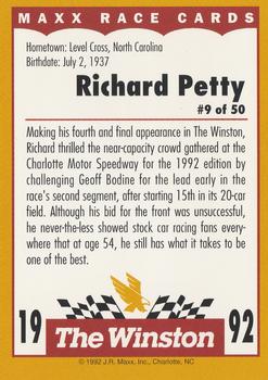 1992 Maxx The Winston #9 Richard Petty Back