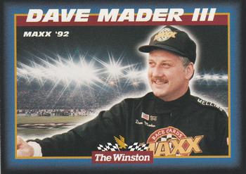 1992 Maxx The Winston #16 Dave Mader Front