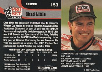 1992 Pro Set #153 Chad Little Back