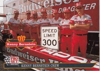 1992 Pro Set Kenny Bernstein #002 Kenny Bernstein w/Crew Front