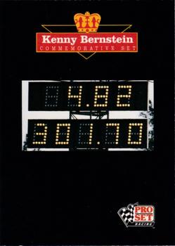 1992 Pro Set Kenny Bernstein #NNO Cover Card Front