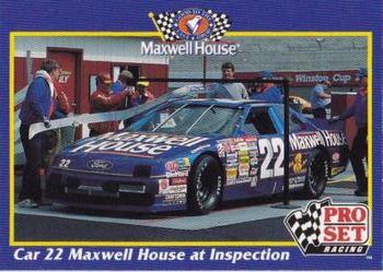 1992 Pro Set Maxwell House #8 Sterling Marlin's Car Front