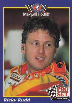 1992 Pro Set Maxwell House #9 Ricky Rudd Front