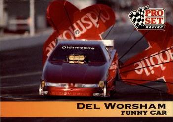 1992 Pro Set NHRA #120 Del Worsham's Car Front
