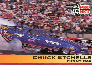 1992 Pro Set NHRA #125 Chuck Etchells' Car Front