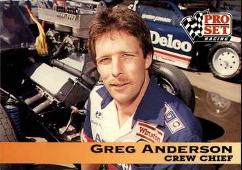 1992 Pro Set NHRA #166 Greg Anderson Front