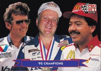 1992 Pro Set Racing Club #RCC5 Joe Amato / Cruz Pedregon / Warren Johnson Front