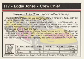 1992 Traks #117 Eddie Jones Back