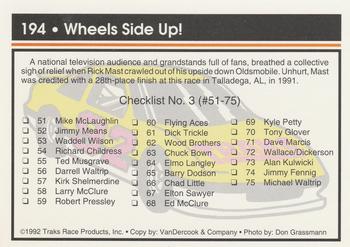 1992 Traks #194 Wheels Side Up Back