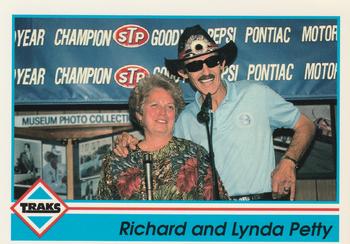 1992 Traks #200 Richard Petty / Lynda Petty Front
