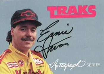 1992 Traks - Autographs #A4 Ernie Irvan Front