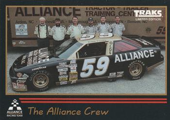 1992 Traks Alliance Robert Pressley #9 Robert Pressley's Pit Crew Front