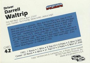 1992 Traks ASA #42 Darrell Waltrip Back