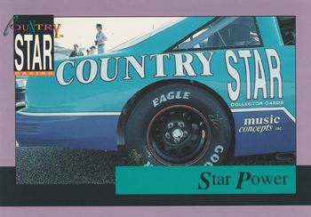 1992 Traks Country Star Racing #12 Star Power Front