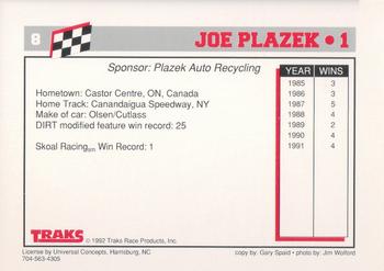 1992 Traks Dirt #8 Joe Plazek Back