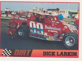 1992 Traks Dirt #9 Dick Larkin Front
