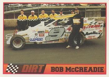 1992 Traks Dirt #12 Bob McCreadie Front