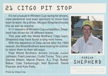 1992 Traks Racing Machines #21 Citgo Pit Stop Back