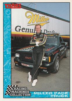 1992 Traks Racing Machines #24 Miller Pace Truck Front