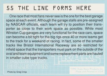 1992 Traks Racing Machines #55 The Line Forms Here Back