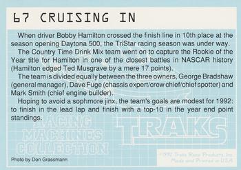 1992 Traks Racing Machines #67 Cruising In Back