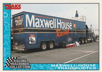 1992 Traks Racing Machines #74 Maxwell House Transporter Front