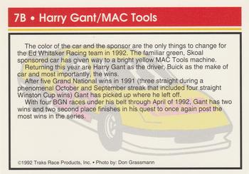 1992 Traks Racing Machines - Bonus #7B Harry Gant/ MAC Tools Back