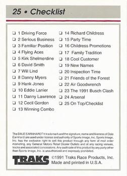 1992 Traks Team Sets #25 On Top / Checklist Back