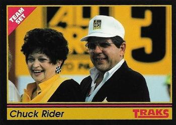 1992 Traks Team Sets #78 Chuck Rider Front