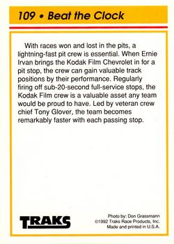 1992 Traks Team Sets #109 Beat the Clock Back