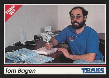 1992 Traks Team Sets #165 Tom Bagen Front