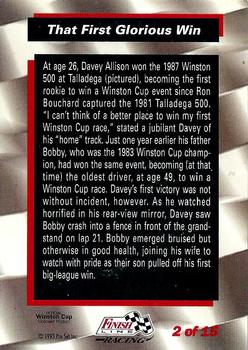 1993 Finish Line - Davey Allison #2 Davey Allison Back