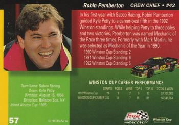 1993 Finish Line - Silver Series '93 #57 Robin Pemberton Back