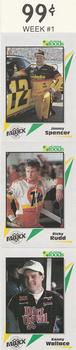 1993 Maxx Lowes Foods Stickers #1 Jimmy Spencer / Ricky Rudd / Kenny Wallace Front