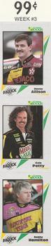 1993 Maxx Lowes Foods Stickers #3 Davey Allison / Kyle Petty / Bobby Hamilton Front