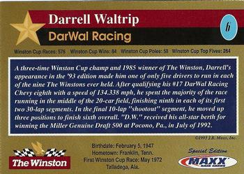 1993 Maxx The Winston #26 Darrell Waltrip's Car Back