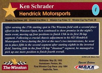 1993 Maxx The Winston #4 Ken Schrader Back