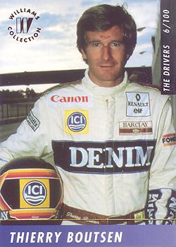 1993 Maxx Williams Racing #6 Thierry Boutsen Front