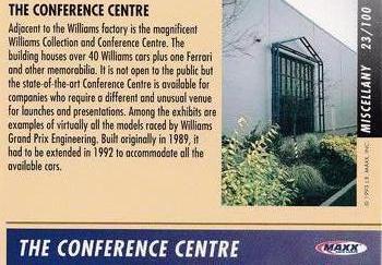 1993 Maxx Williams Racing #23 The Conference Centre Back