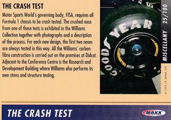 1993 Maxx Williams Racing #25 The Crash Test Back