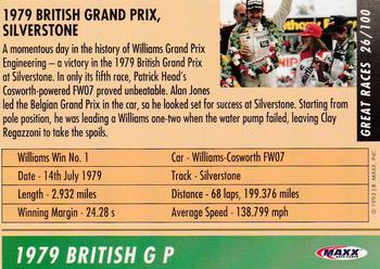 1993 Maxx Williams Racing #26 Clay Regazzoni's Car Back