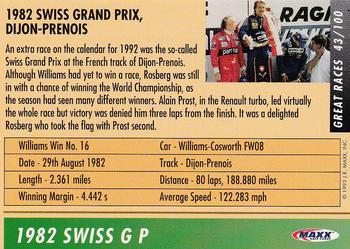 1993 Maxx Williams Racing #43 Keke Rosberg's Car Back
