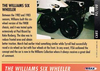 1993 Maxx Williams Racing #93 Keke Rosberg's Car Back