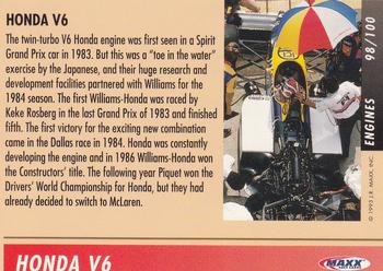1993 Maxx Williams Racing #98 Honda V6 Back