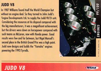 1993 Maxx Williams Racing #99 Judd V8 Back