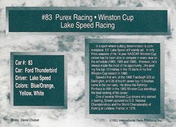 1993 Traks - First Run #83 Lake Speed's Car Back
