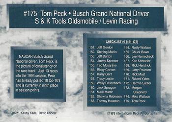 1993 Traks - First Run #175 Tom Peck Back