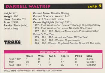 1992 Traks Preferred Collector #9 Darrell Waltrip Back