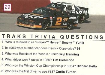1993 Traks Trivia #29 Rusty Wallace Back