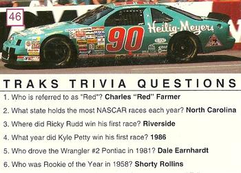 1993 Traks Trivia #46 Bobby Hillin Jr. Back